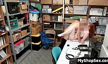 yo, ella hughes caught shoplifting and bent over for hardcore doggystyle punishment at work