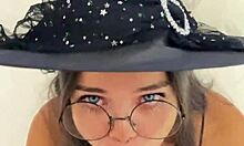 debora prado's witch outfit teases deep cock swallow