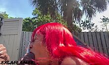 i can't resist lex la flamee's huge moans as brickzilla face fucks her curvy latina ass while camping