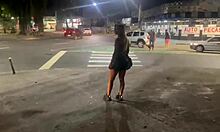 Wife followed then blows stranger hungrily