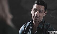 Mature Teacher Pounds Petite Blonde Teen Bent Over Classroom Desk