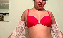 mature brunette inserts toys deep in hairy asshole pantyhose