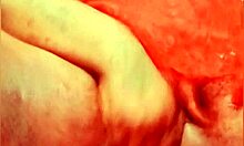 Chubby black bbw queen5 spreads fat tits in naughty lipstick homemade close-up tease