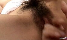 uncensored jav slim japanese teen extreme hairy pussy fucked rough doggystyle creampie 😱💦