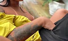 Shameless Slutty Young Wife Fucked On Porch