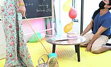 Tuition Teacher's Hardcore Lessons Bend Her Over Rough