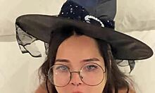 debora prado's witch outfit teases deep cock swallow