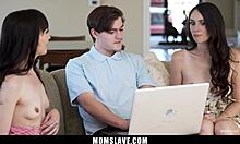 imagine that hot teen getting freeused by tech support deepthroating and doggystyling for her fix