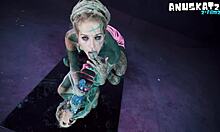 pip the psychedelic hippy dives deep into anal dildo teasing and wild play