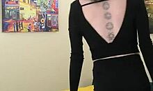 Kit Summers Flaunts Tight Black Lingerie in Photoshoot Part 1