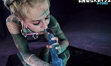 pip the psychedelic hippy dives deep into anal dildo teasing and wild play