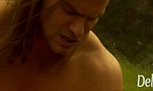 Cowboy rams smoking blonde teen pussy outdoors hard