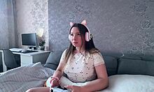 Seduced stepsister hardcore fucked with big cock blowjob while parents away at home