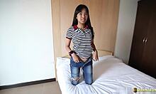 johntronx pounds young thai hairy pussy pov creampie doggystyle