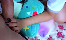 mexican schoolgirl alone gets surprised by hard visitor