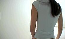 chloe 18+ teen fingers pussy and fondles tits in solo play