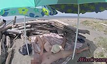 hey stepdad, your stepdaughter strokes your cock shamelessly on nudist beach?