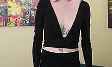 Kit Summers Flaunts Tight Black Lingerie in Photoshoot Part 1