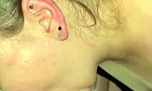 crazy white girl slurps monster bbc in shower