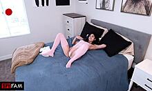 Reina Rae begs stepdad to pound her tight wet pussy fuck hole hard