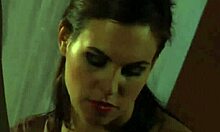 Naughty Czech mistress dominates lesbian slaves in strap-on threesome