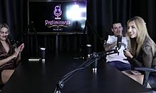 blonde hottie yasmin pariz strips sheer red moans and sucks cock 😍🔥