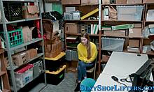 Busty Blonde Teen Thief Caught in High Definition Reality Bust