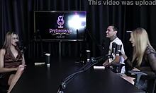 blonde hottie yasmin pariz strips sheer red moans and sucks cock 😍🔥