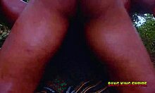 stepsis bends over bush for friend's monster cock creampie