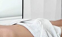 oiled sensual massage builds to explosive close-up handjob orgasm happy ending