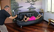 nicole ventura's wild debut as naughty brazilian latina bares juicy pierced assets backstage