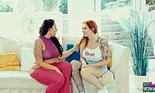 brunette teen zara trusts stepmom ella's sexy toy lessons