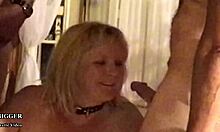 Brandi devours roomful of monster cocks in wild blowbang gangbang – can this submissive milf handle face fucking?!