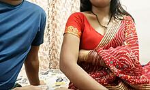 desi stepmom-in-law's super tight pussy gets hardcore fucked to creampie with hindi talk