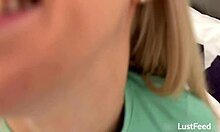 petite blondie nesty in hotel gets fucked doggystyle and sucks cum