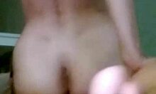 With parents gone, he grabs the close-up camera to fuck his stepsister's shaved pussy until she moans in orgasm