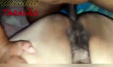 He fills the whore's tight ass with hot cum after deepthroat and pussy pounding session