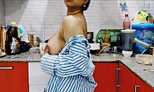 Delhi Stepsister Fucks Brother Big Cock Kitchen Shaved Pussy Desi