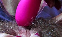 homemade close-up of amateur's huge throbbing clit during intense pussy orgasm