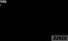 old friend's shaved pussy creampied bareback after naked morning tease