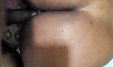 Short curvy ebony shakes fat ass in tight pussy doggystyle moans