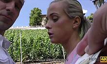 hunt4k broke student shanie ryan fucks for cash outdoors