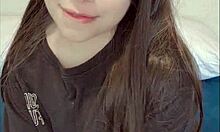 pretty amateur brunette teen spreads wet tight pussy lips and begs for your hot cum inside her