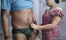 Hot indian bhabhi's big boobs bounce during sneaky devar sex 😘💦