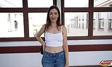 I pick up small titted mary haze vegan pawg for casting fuck