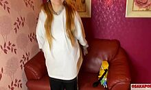 This 18yo Japanese teen cums hard on dildo!!