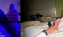 whoa, check out this massive cock she's stroking and sucking solo at home