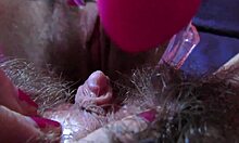 homemade close-up of amateur's huge throbbing clit during intense pussy orgasm