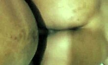 Short curvy ebony shakes fat ass in tight pussy doggystyle moans