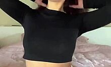 Teen Masturbates Beautiful Pussy at Home